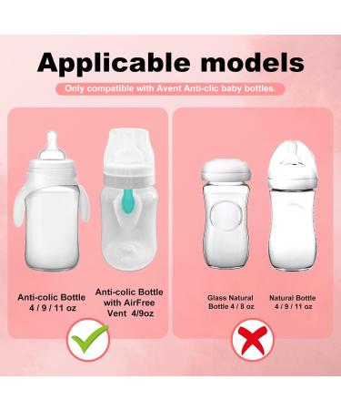 4 Pack Baby Bottle Handles for Philips Avent - Easy Grip White Holders for Independent Drinking - Buy Online on SooperMarket.com