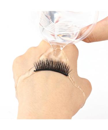 50Pcs Black Lash Strips Self Adhesive for Convenient Fake Eyelashes Eyelash Extension Supplies Fake Lashes No Glue Apply False Lashes Suitable for All Strip Eyelash Adhesives Makeup Brushes and Tools