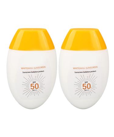 2 pieces SPF 50 sun cream UVA UVB sun protection 45 G for home and travel