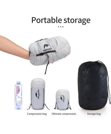 Naturehike 1.26lbs Ultralight 800 Fill Power Goose Down Sleeping Bag - Compact & Lightweight Envelope Sleeping Bag for Hiking/Camping - Dark Blue - Buy Online on SooperMarket.com