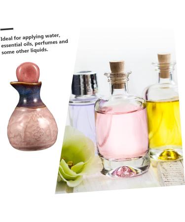 Amosfun 1 Set Aromatherapy Bottle Vinegar Dispenser Essential Oils Diffuser Fragrance Liquid Bottle Condiment Containers Ceramic Oil Dispenser Cruets Dispenser Ceramics Sake Bottle Spa 9.5X5.5cm Pink - Buy Online on SooperMarket.com