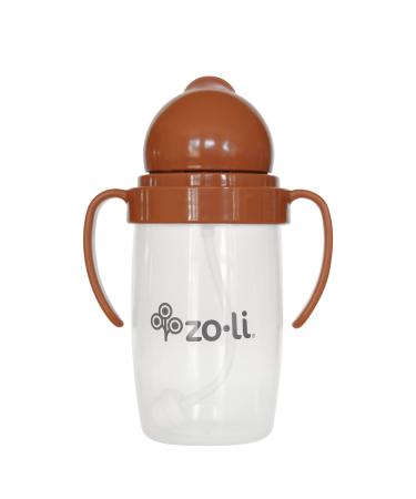 Any angle straw sippy cup | ZoLi BOT 2.0 weighted straw sippy copper rust burnt orange  most loved training sippy cup  toddler transition straw cup  sippy cup with handles
