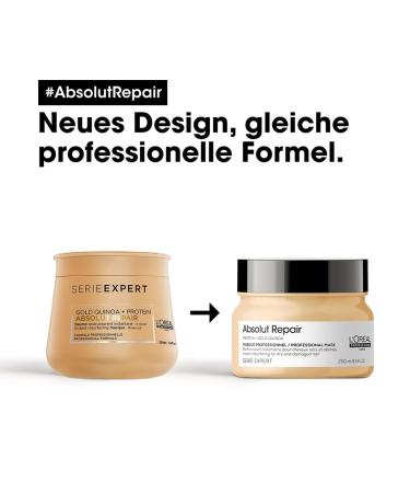 L'Or al Professionnel Repairing Hair Mask | Quinoa Infused | Expert Series for Stressed & Dry Hair - Nourish & Restore - Buy Online on SooperMarket.com