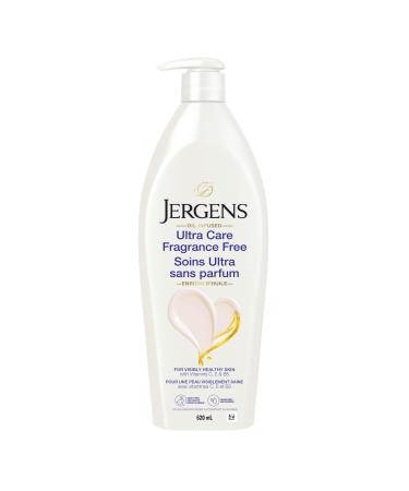 Jergens Ultra Care Fragrance Free Oil-Infused Moisturizer & Body Lotion for Extra-Dry Skin (620 Ml) 620 ml (Pack of 1) 620mL