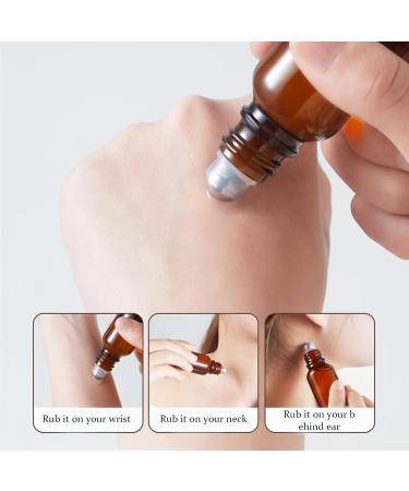 BENECREAT 24 Sets Essential Oil Roller Inserts Kit - Stainless Steel Balls & Black Caps for 5-15ml Bottles | Ideal for Essential Oils & Cosmetics - Buy Online on SooperMarket.com