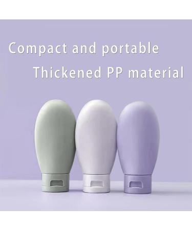 Travel Bottles for Toiletries - Colourful Waterproof PVC Cosmetic Bag & Leak-Proof Refillable Squeezeable Bottles - Buy Online on SooperMarket.com
