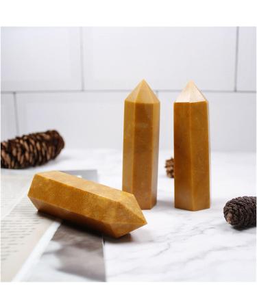 Natural Yellow Aventurine Natural Crystal Points Reiki Feng-Shui Stone for Meditation Room Decor Obelisk Ornament (Color : Yellow Aventurine Size : 5-6cm) 5-6cm Yellow Aventurine - Buy Online on SooperMarket.com