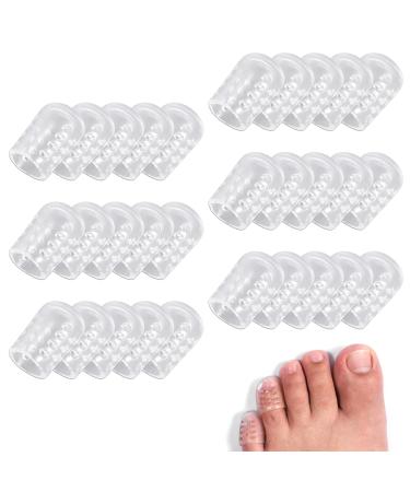 30pcs Silicone Anti-Friction Toe Protector Toe Protectors for Shoes Silicone Toe Cover Clear Breathable Toe Protectors for Women Men