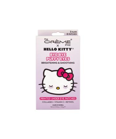 The Cr me Shop Hello Kitty Bye Bye Puffy Eyes Under Eye Patches Korean Eye Mask - 3 Pairs