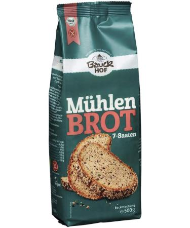Bauckhof Seven seed mill bread-baking mixture gluten-free (500g) - Organic