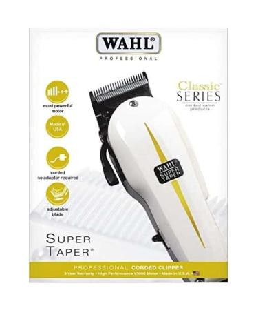 Wahl Professional Super Taper Hair Clippers No. 08466 216 White/Yellow