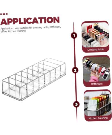 MAGICLULU 3pcs Box Makeup Storage Box Highlighter Organizer Tuba Stand Medicine Cabinet Make up Acrylic - Buy Online on SooperMarket.com