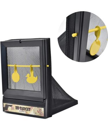 Portable Airsoft Aim Target with Catcher Net - Shooting Training Device, Stand & Paper Target for BB Bullets Recycling - Durable & Portable Black Net Trap - Buy Online on SooperMarket.com