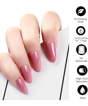 Purple Nail Varnish Sets - Pink Nail Polish Set - Quick Dry & Long Lasting Pink Glitter Nail Polish - Oil-Based Formula Nail Polish Gift Set with Top Coat No UV Need - Buy Online on SooperMarket.com