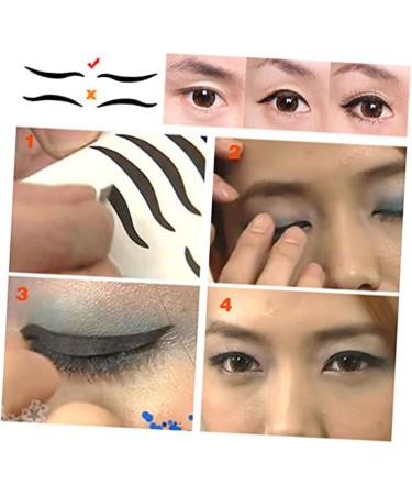 WOONEKY 240 Pairs Eye Make-up Stickers Temporary Eye Liner Eyeliner and Eyelash Stickers Adesivo Black - Buy Online on SooperMarket.com