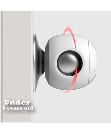 Childproof Door Knob Covers Babyproof (4 Pack) Child Door Locks Door Handle Baby Proofing Door Safety for Kids by AILUOQI - Buy Online on SooperMarket.com