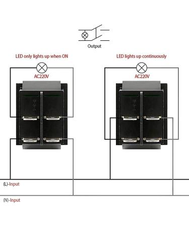 Baomain Red Light DPST ON/Off Boat Rocker Switch 16A/250V UL TUV Listed - 1 Pack - Buy Online on SooperMarket.com