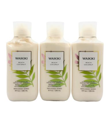Bath & Body Works Waikiki Beach Coconut Body Lotion 8oz - 3 Pack - Buy Online on SooperMarket.com