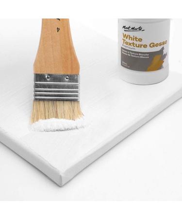 MONT MARTE Premium White Texture Gesso 8.45oz - Ideal for Acrylic, Oil Paint, Color Pencils, Pastels, Graphite and Charcoal - Buy Online on SooperMarket.com