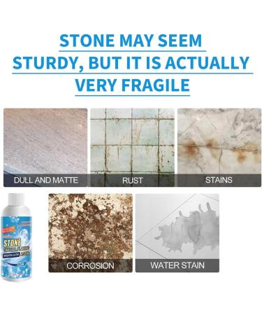 Stone Stain Remover Cleaner Stone Crystal Plating Agent Marble Stone Cleaner Polishes Marble Cleaner Stain Remover All Purpose Cleaner For Marble (2PC) 1.00 g (Pack of 1) - Buy Online on SooperMarket.com