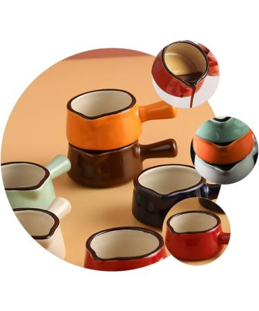 MAGICLULU 6 Pcs Mini Sauce Dish Milk Pasta Cooker Condiment Pot Coffe Creamer Espresso Mugs Coffee Mini Butter Seasoning Serving Dishes Dipping Sauce Bowls Sushi Drying Rack Ceramics Baby 8X5X3CMx3pcs Orangex3pcs - Buy Online on SooperMarket.com
