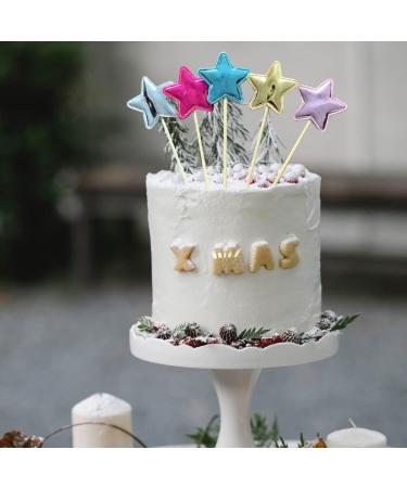 FZBNSRKO 40pcs Glitter Heart Cupcake Toppers Colorful Cake Decoration Heart and Star Cake Toppers Cute Party Decoration for Party Wedding Cake Decoration Supplies - Buy Online on SooperMarket.com