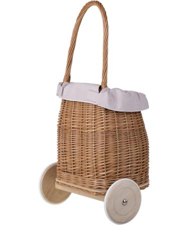 Buy e-Wicker 24 Willow Cart | Pink Basket Trailer for International Shipping - Buy Online on SooperMarket.com