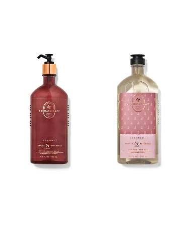 Bath & Body Works COMFORT - Vanilla & Patchouli Body Wash & Foam Bath and Lotion Set