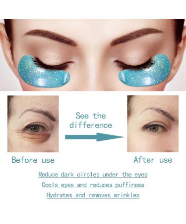 Under Eye Patches for Puffy Eyes - 10 Pairs Hydrating Gel Pads with Hyaluronic Acid & Vitamin C for Dark Circles Wrinkles & Anti-Aging - Perfect Gift for Women - Buy Online on SooperMarket.com