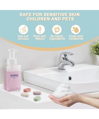KIISIISO Foaming Hand Soap - Lavender Scented Refillable Dispenser with 10 Tablets for 10x 8oz Bottles - 80fl oz Total - Buy Online on SooperMarket.com