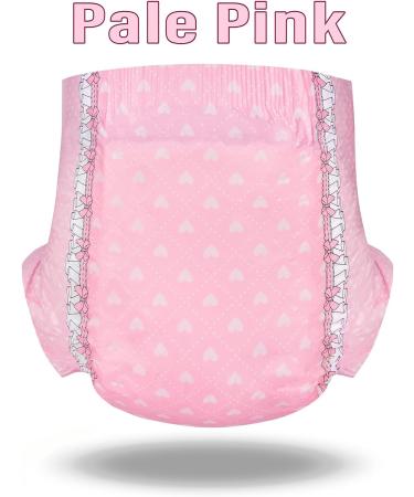LittleForBig Adult Printed Diaper 10 Pieces - Blushing Baby Pale Pink(Medium 71-96 CM) - Buy Online on SooperMarket.com