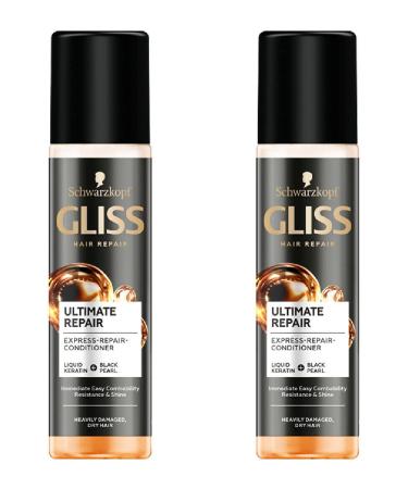 Gliss Conditioner Ultimate Express Repair 6.8 Ounce Spray (200ml) (2 Pack)