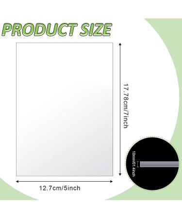 Clear Acrylic Sheets for Craft Projects - 120 Pack PETG Panels for Picture Frame Replacement - 7 x 5 x 0.04 Inch - Buy Online on SooperMarket.com
