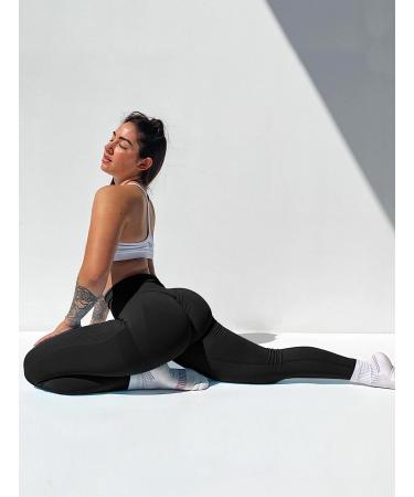 DREAMOON Seamless Butt Lifting Leggings - High Waist Gym Booty Tummy Control Yoga Pants for Women (Black, X-Large) - Buy Online on SooperMarket.com