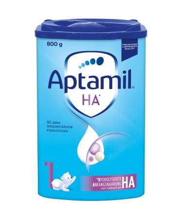 Aptamil ha 1 - initial milk from birth with DHA only lactose without palm oil baby food milk powder 1x 800 g ha 1 800 g (1 Pack)