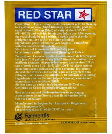 Red Star Premier Blanc Champagne Yeast 10-Pack - Buy Online on SooperMarket.com