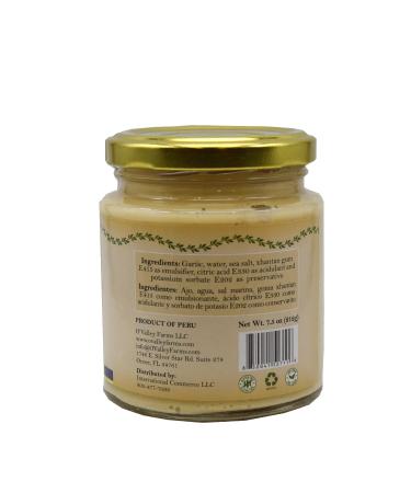 O'Valley Farms Ajo Peruvian Garlic Paste 7.5 oz - Authentic Flavor in a Glass Jar | Pack of 1 - Buy Online on SooperMarket.com