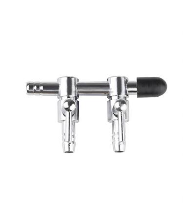Movoja AQ air aquarium air distributor |2 subject |Continuously regulated |Variants: 2-10 times |Stainless steel |Distributed air flow regulator aquariums 2x - connectors