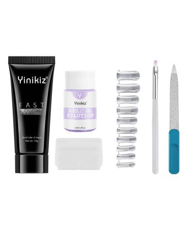 Nail extension starter set monochrome nail extension gel nail angel with rhinestone glitter glowing nail extension gel Gelnail for nail art nail design suitable for beginners unit size # 03