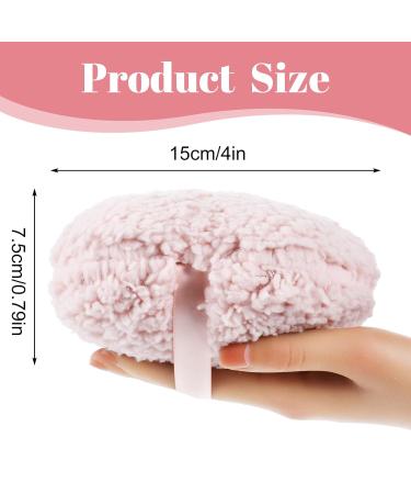 Ultra Soft 4'' Body Powder Puff - Washable Large Velour Applicator for Loose Mineral Powder | Reusable Velvet Dust Puff for Face & Body - Buy Online on SooperMarket.com