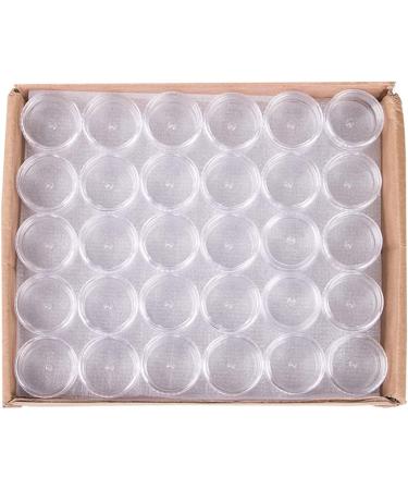 120 Empty 5g Plastic Cosmetic Sample Jars with Lids - Clear Pots for Makeup, Nails, Jewelry - 120 Count Pack - Buy Online on SooperMarket.com