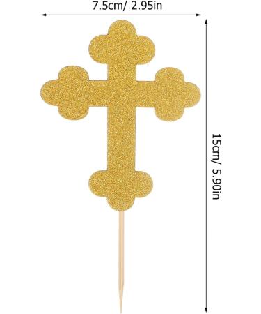 WRITWAA 24Pcs Easter Birthday Cupcake Toppers Glitter Birthday Cupcake Food Picks Cake Picks Kids Birthday Party Cupcake Decorations Supplies Golden - Buy Online on SooperMarket.com