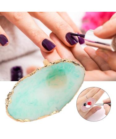 Resin Plastic Plate Dekaim Resin Mini Nail Art Gel Polish Color Mixing Plate Tips Display Holder Manicure Tool(Green) - Buy Online on SooperMarket.com