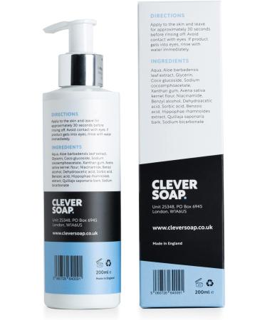 Clever Soap 2% Colloidal Oatmeal & Niacinamide Face Wash - Gentle Hydrating Cleanser for Eczema, Rosacea, Psoriasis & Dry, Sensitive Skin - Daily Skincare for Women & Men - Buy Online on SooperMarket.com