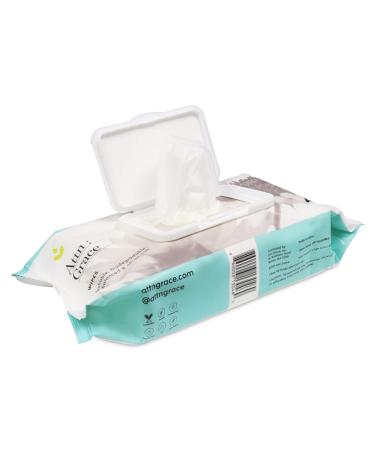 Attn: Grace Soft Flushable Wet Wipes for Women  60 Hypoallergenic Wipes - Aloe Vera and Coconut Oil Cleanse, Balance and Restore Your Most Sensitive Skin - Free from Harsh Chemicals