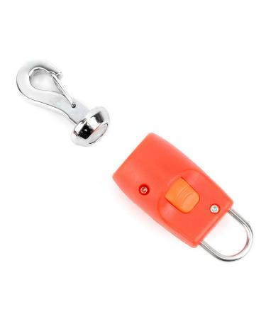 Ranphy Dog Leash Connector Automatic Magnetic Magic Latch with Fastener One Touch Connection and Release Harness Collar Stainless for Outdoor Walking Training Red