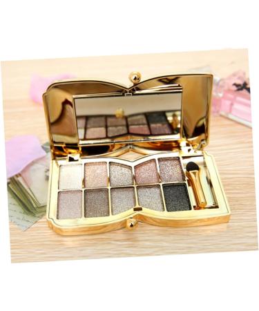 Mikinona Set # Shadow Brush With Makeup Colorful Eyeshadow Eye & Mirror Colors Glitter Flash - Buy Online on SooperMarket.com