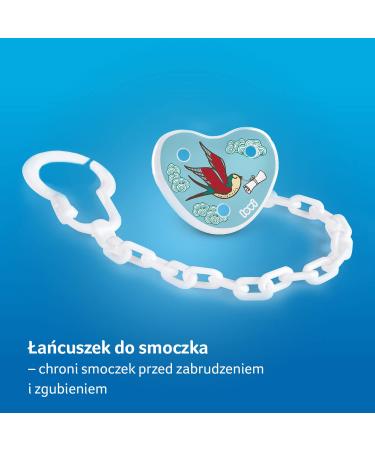 Lovi Pacifier Chain for 0+ Months | BPA Free Safe Design & Practical Clip System | Prevent Loss with Folky Style - Buy Online on SooperMarket.com