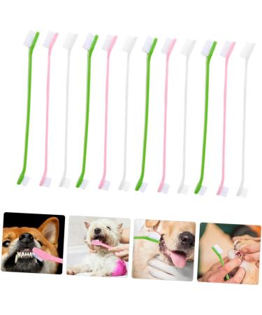 CORHAD 12pcs Double Head Dog Toothbrush Dog Finger Toothbrush Dog Toothbrush Toothpaste Dog Tooth Care Pp - Buy Online on SooperMarket.com