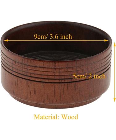 Men's Retro Wooden Shaving Mug 3 Piece Set | Vintage Style Grooming Accessories for Men - Buy Online on SooperMarket.com